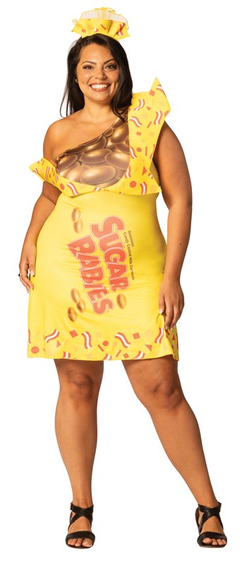 Rasta Imposta Sugar Babies Dress Halloween Costume, Women's Size L-LXL (14-16) R1424-LXL