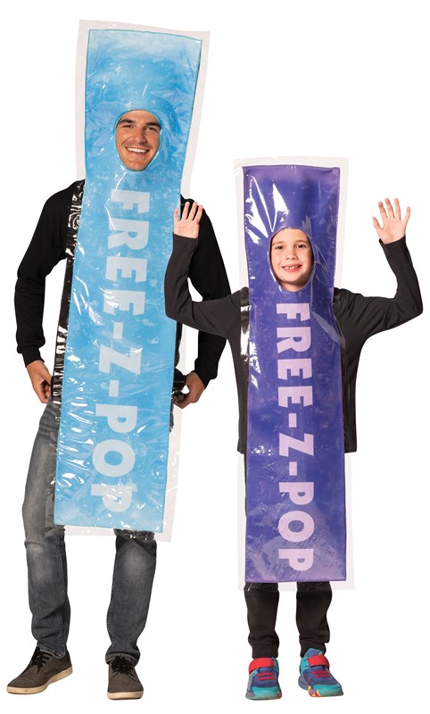 Rasta Imposta FREE-Z-POP Blue & FREE-Z-POP Purple 7-10 Bundle Costume, Adult O/S & Child 7-10 20074