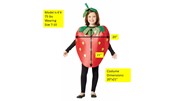 Rasta Imposta Strawberry Costume, Child Size 7-10 GC6189710 View 2
