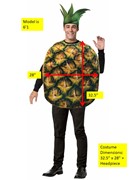 Rasta Imposta Photo Real Pineapple Costume, Adult One Size GC6543PR View 2