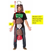 Rasta Imposta Beef Kebab Costume, Adult One Size 6600 View 2