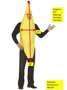 Rasta Imposta Banana Costume, Adult One Size 301 View 2