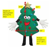 Rasta Imposta Christmas Tree Mascot, Adult One Size 11549 View 2