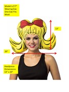 Rasta Imposta Yellow Bouffant Cartoon Wig 1349 View 2