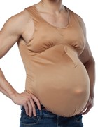 Rasta Imposta Pregnant Bodysuit Costume, Adult One Size GC6451 View 2