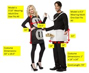 Rasta Imposta Lightweight Plug & Socket Couples Costume, Adult One Size GC7233 View 2