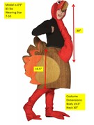 Rasta Imposta Thanksgiving Turkey Costume, Child Size 7-10 9131 View 2