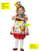 Rasta Imposta Clown Girl Costume, Child Size 3-4 GC9511 View 2