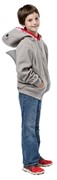 Rasta Imposta Hoodie Shark Zipped Grey Sweatshirt, Child Size 7-10 GC16004710 View 2