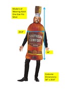 Rasta Imposta Southern Comfort Bottle Costume, Adult One Size 1635 View 2