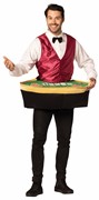 Rasta Imposta Poker Dealer w. Table Halloween Costume, Adult One Size GCR7406 View 2