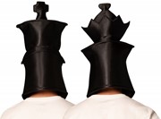 Rasta Imposta Ultimate Deluxe Black King & Queen Chess Headpieces Couple Mask, Adult One Size 20025 View 2