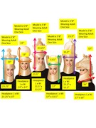 Rasta Imposta Ultimate Deluxe Beige 6 Piece Chess Headpieces Costume Bundle, Adult One Size 20056 View 2