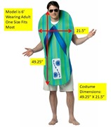 Rasta Imposta Pair of Flip Flops Couples Costume, Adult One Size 20062 View 2