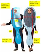 Rasta Imposta Comb and Brush Couple Halloween Costume, Adult One Size GC10156 View 2