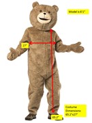Rasta Imposta Teddy Bear Costume, Adult One Size 6510 View 3