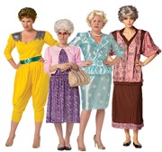 Rasta Imposta Golden Granny Sassy Halloween Costume with Wig, Adult Size M/L 5220 View 3