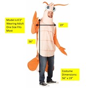 Rasta Imposta Shrimp Costume, Adult One Size 6486 View 3