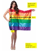 Rasta Imposta Rainbow Flag Pride Dress Costume, Women's Size 4-8 1969 View 3