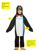 Rasta Imposta Penguin Costume, Child Size 4-6 GC947 View 3