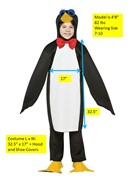 Rasta Imposta Penguin Costume, Child Size 7-10 GC977 View 3