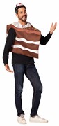 Rasta Imposta Slice of Chocolate Birthday Cake Costume, Adult One Size 1672 View 3