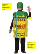 Rasta Imposta Toxic Waste Yellow Sour Candy Costume, Child Size 7-10 1451-710 View 3