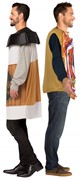 Rasta Imposta Bagel & Lox with Coffee Couples Costume, Adult One Size 10325 View 3