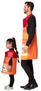 Rasta Imposta Pumpkin Pair Pumpkin Spice Adult & Child 3-6 Combo Halloween Costume Set 20009 View 3
