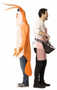 Rasta Imposta Grill Master & Shrimp Halloween Couples Costume Set, Adult One Size 20041 View 3