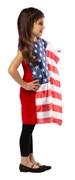 Rasta Imposta USA Flag Dress Halloween Costume, Child Size 4-6 GC194246 View 3
