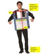 Rasta Imposta Vintage Floppy Disk Costume, Adult One Size GC1872 View 4
