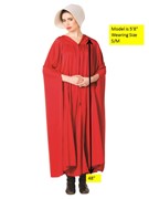 Rasta Imposta Handmaid's Red Fertility Cloak with Bonnet Costume, Adult One Size 7270 View 4