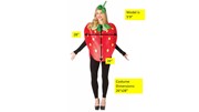 Rasta Imposta Strawberry Costume, Adult One Size GC6189 View 4
