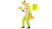 Rasta Imposta Tree Frog Costume, Adult One Size GC6713 View 4