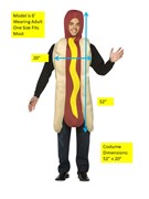 Rasta Imposta Hot Dog Costume, Adult One Size GC304 View 4