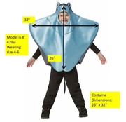 Rasta Imposta Stingray Costume, Child Size 4-6 GC670946 View 4