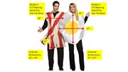 Rasta Imposta Bacon & Eggs Couples Costume, Adult One Size GC7096 View 4