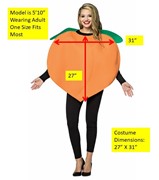 Rasta Imposta Peach Costume, Adult One Size GC6310 View 4