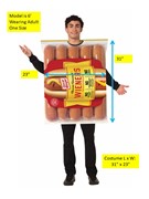 Rasta Imposta Oscar Mayer Wiener Classic Beef Hot Dog Franks Halloween Costume, Adult One Size 1704 View 4