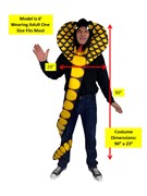 Rasta Imposta Cobra Snake Costume, Adult One Size GC1228 View 4