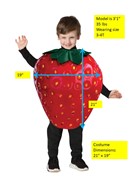 Rasta Imposta Get Real Strawberry Costume, Child 3-4 123034 View 4