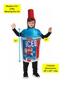 Rasta Imposta ICEE Blue Tunic Costume, Child 3-6 GC141136 View 4