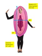 Rasta Imposta Fancy Vagina Costume, Adult One Size 1657 View 4