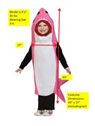 Rasta Imposta Ultimate Pink Shark Costume, Child Size 3-4 1206-34 View 4