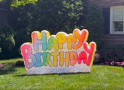 Rasta Imposta Happy Birthday Inflatable Lawn Sign, Lights Up, Indoor Decoration, 9' L x 5''H 19100 View 4