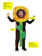 Rasta Imposta Sunflower Costume, Child Size 3-6 1168-36 View 4