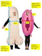 Rasta Imposta Happy Halloweenie & Fancy Vagina Couple Costume, Adults One Size 10339 View 4