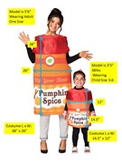 Rasta Imposta Pumpkin Pair Pumpkin Spice Adult & Child 3-6 Combo Halloween Costume Set 20009 View 4