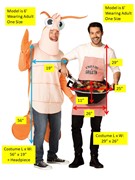 Rasta Imposta Grill Master & Shrimp Halloween Couples Costume Set, Adult One Size 20041 View 4